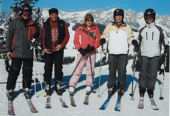 Skifahren Teilnehmer