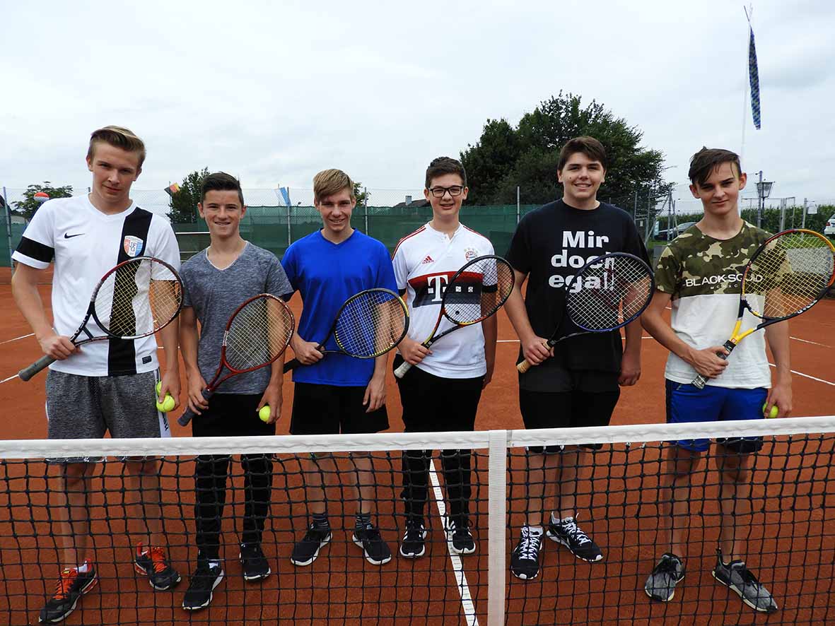 Tennis Teilnehmer klein