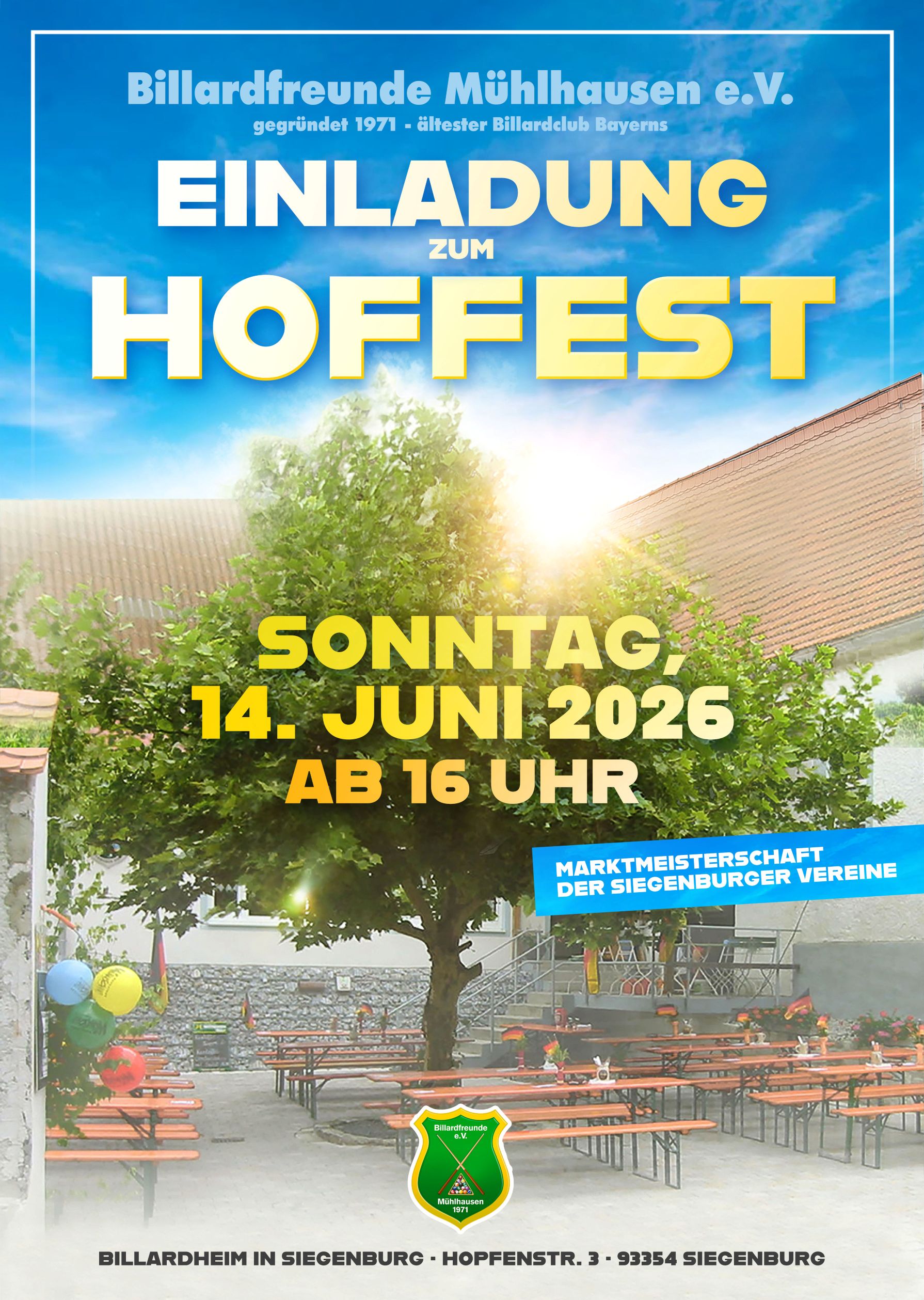 Billardfreunde Hoffest2026 Poster A3 300dpi 002 klein